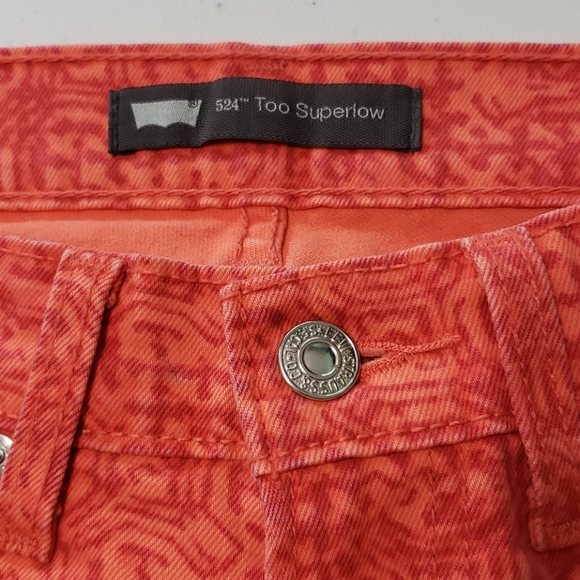 LEVI'S 524 orange jeans - Picture 4 of 15